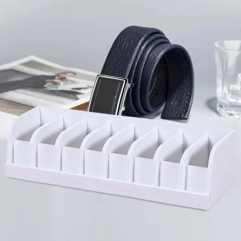 Men'S Accessories Wardrobe - Belt Organizer Box 6/8/10 Grids Belt