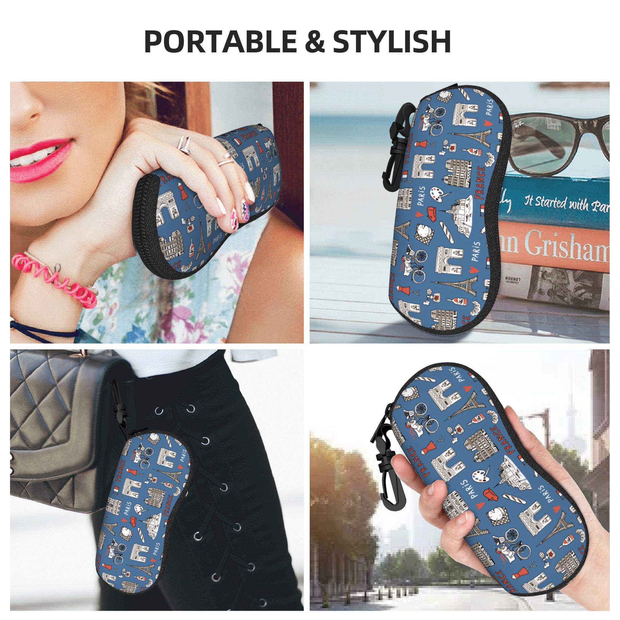 Men'S Accessories Paris - French Paris Glasses Case Cover Fashion