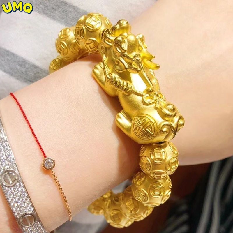 Bead Bracelet Men - recommended Plated 100% Real Gold 24k