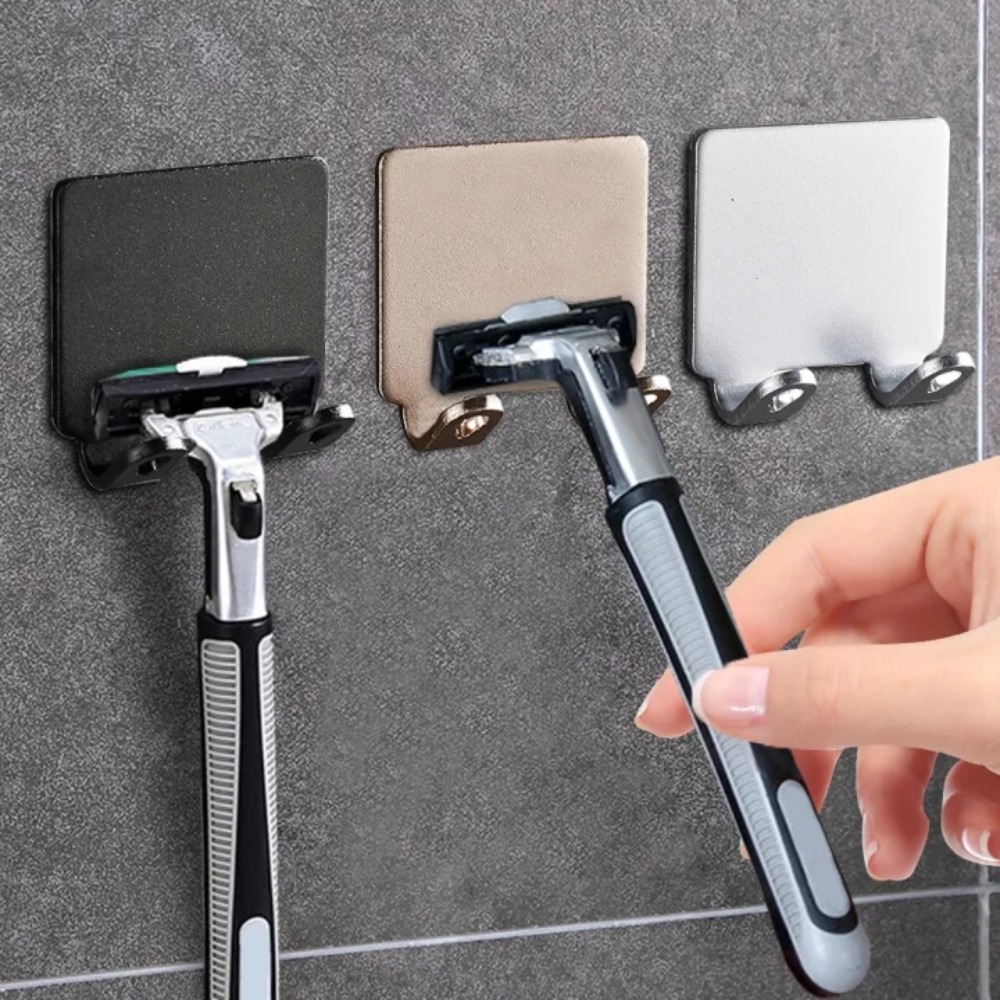 Men'S Accessories Rack - Bathroom Space Aluminum Razor Holder Storage