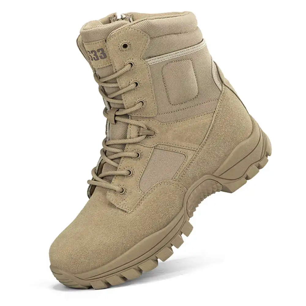 Men'S Accessories Uk - Nonslip Genuine Leather Hiking Boots Designer