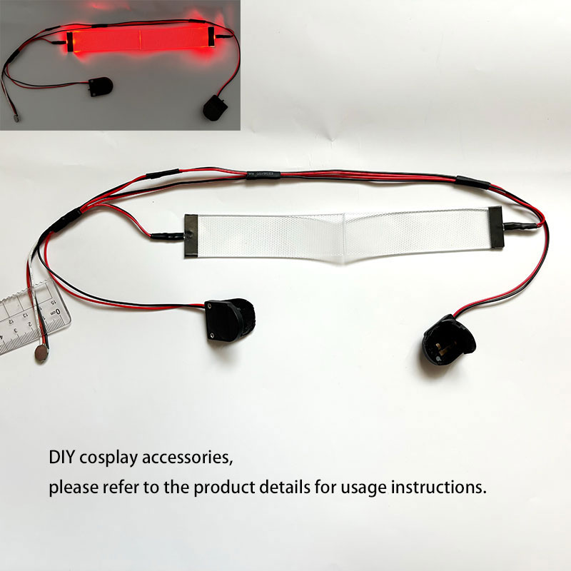 Men Accessories Combo - Red Flexible Bendable DIY LED Eyes