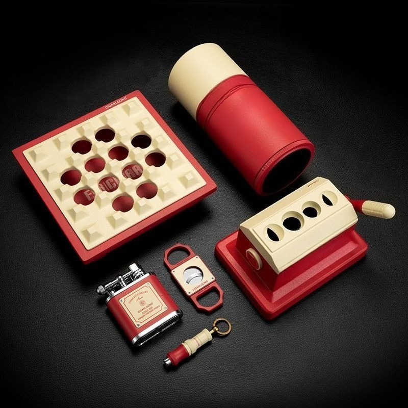 Cigar Cutter Set - Cigar set, cigar cutter, smoke drill,