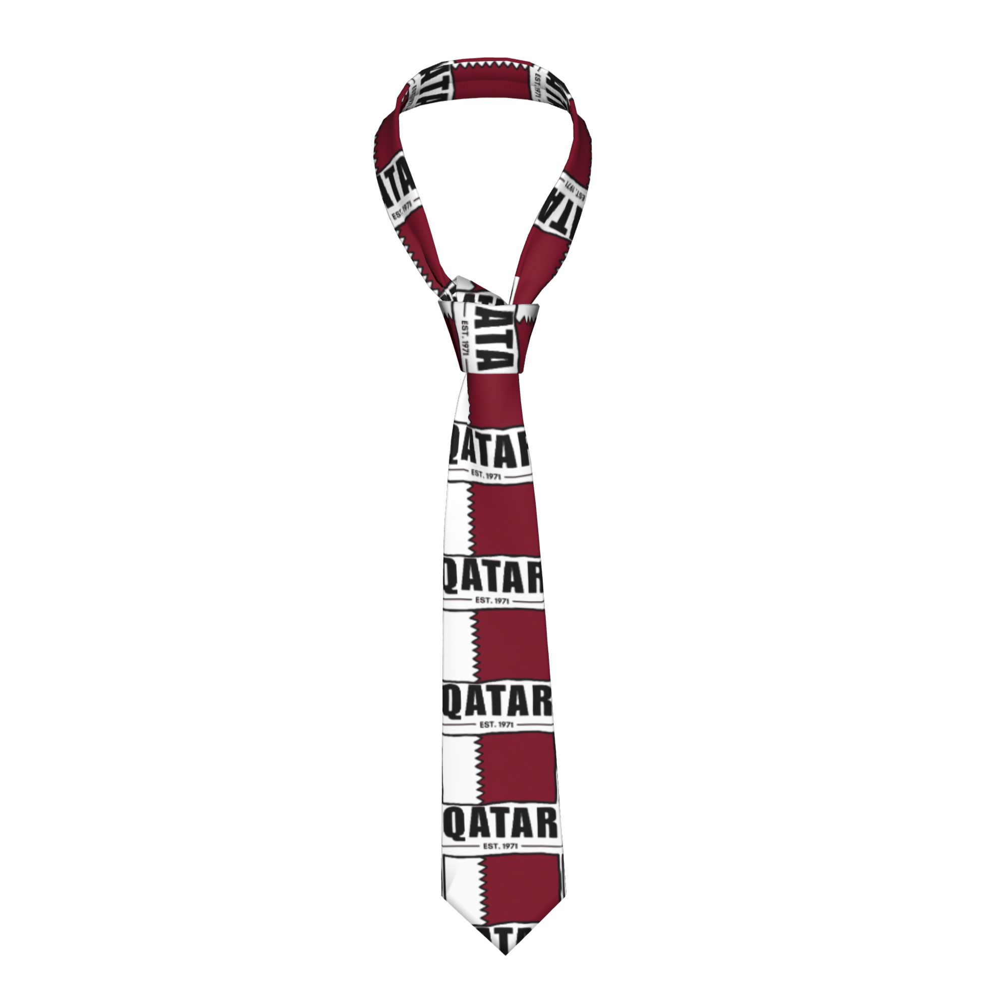 Men Accessories Qatar - Qatar Est.1971 Hand Drawn National Flag