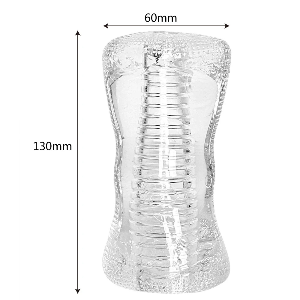 Men'S Vegan Accessories - 13cm Male Masturbator Transparent Jelly Artificial