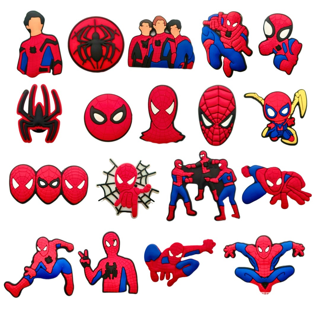 Men Accessories Ideas - 18pcs New Cartoon Spider Man DIY