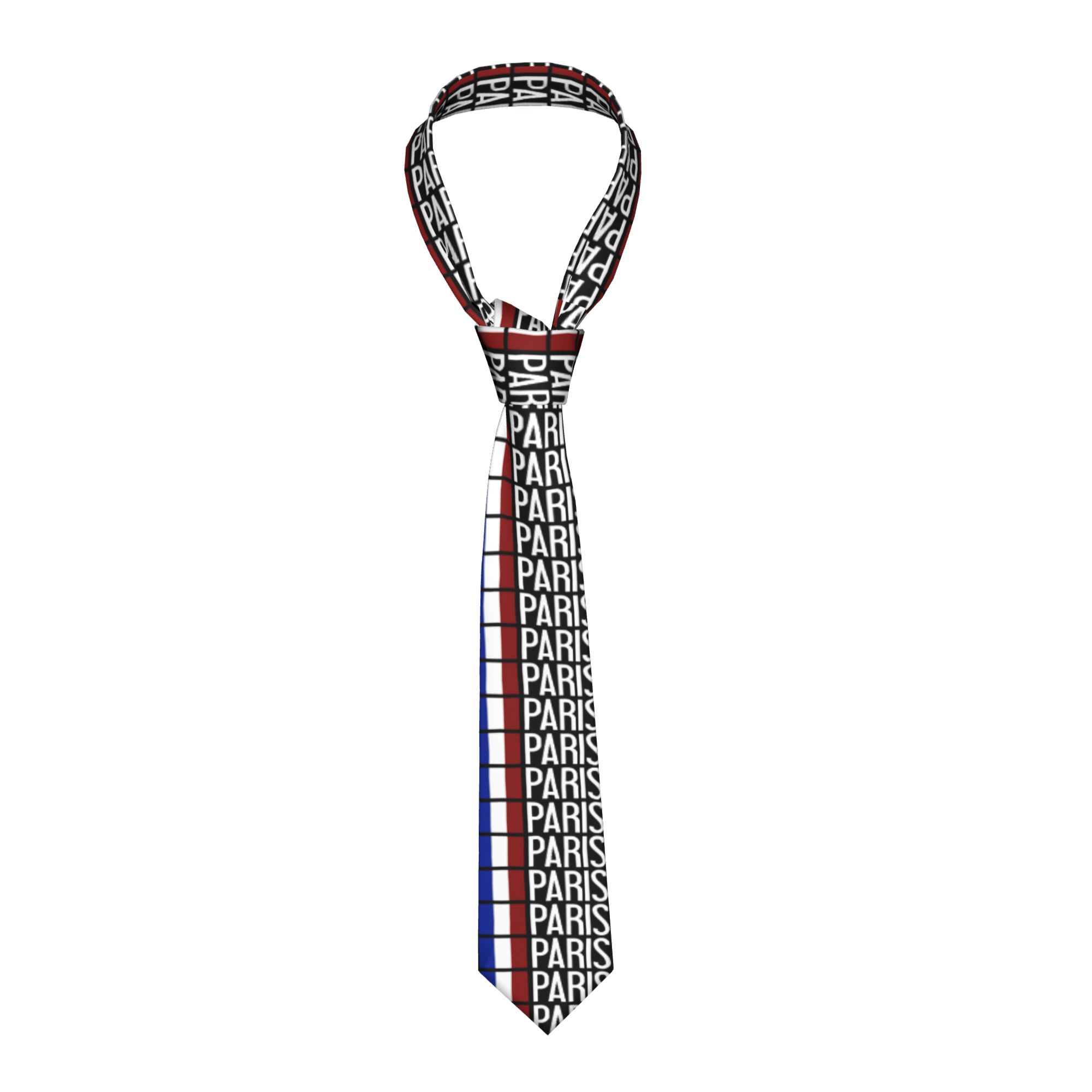 Men'S Accessories Paris - Men's Tie France French Flag Paris