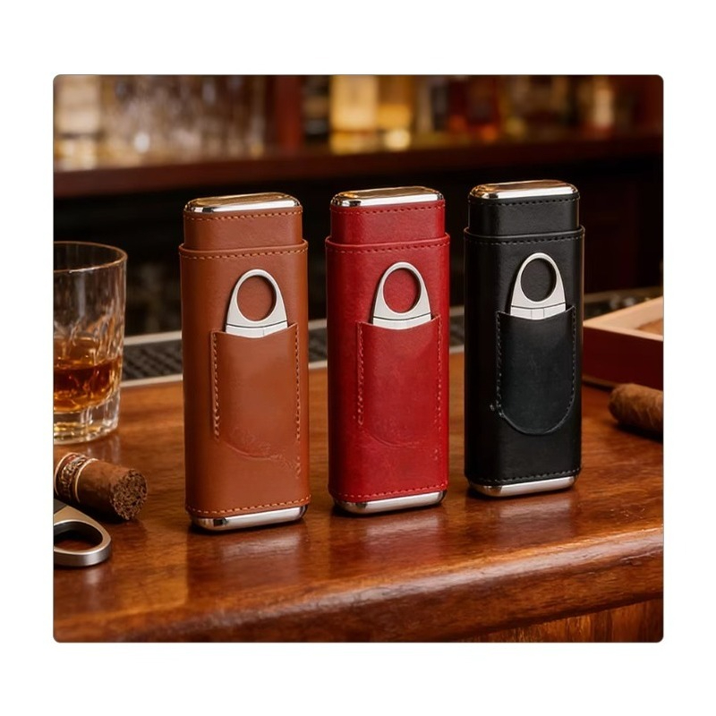 Cigar Cutter Set - Cigar humidifier box, cigar box with