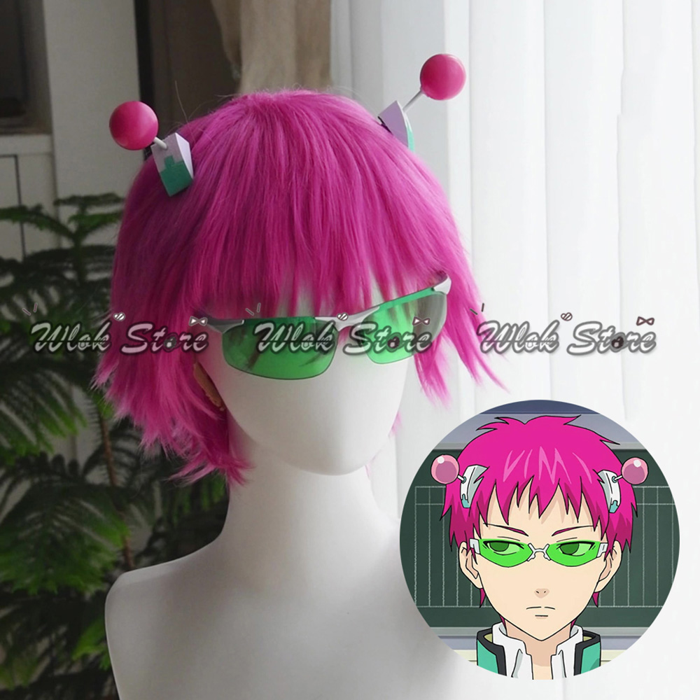 Men'S Accessories Glasses - Anime Saiki Kusuo Cosplay Wig Heat