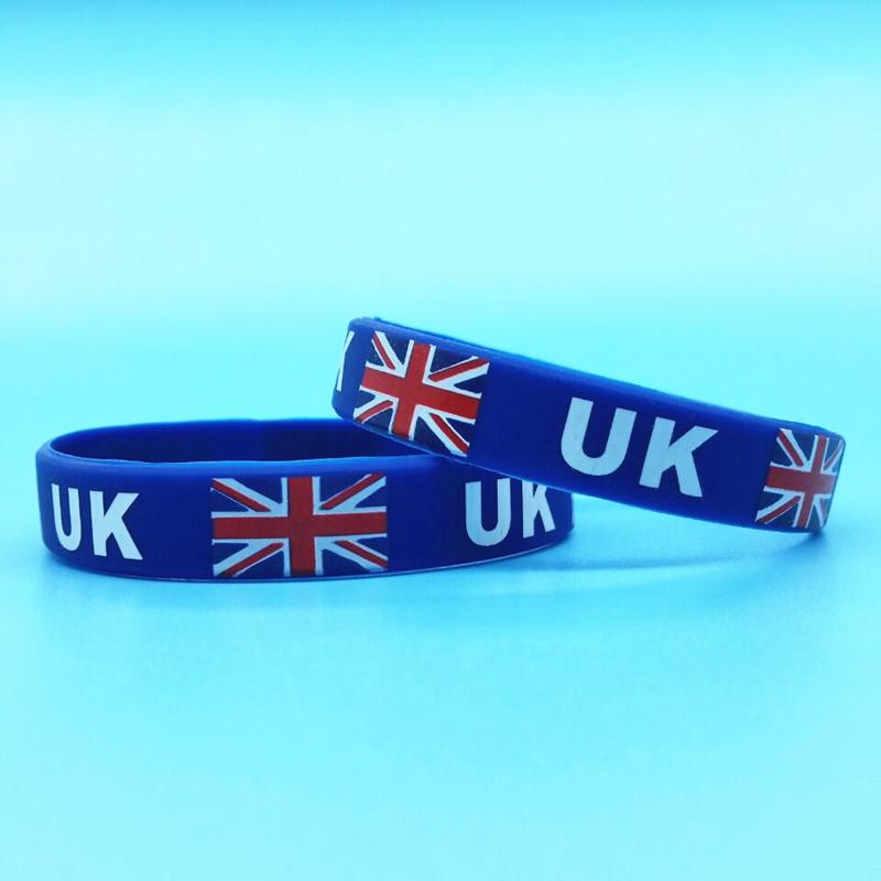 Men'S Accessories Uk - 2pcs UK Britain Flag Wristband Sport