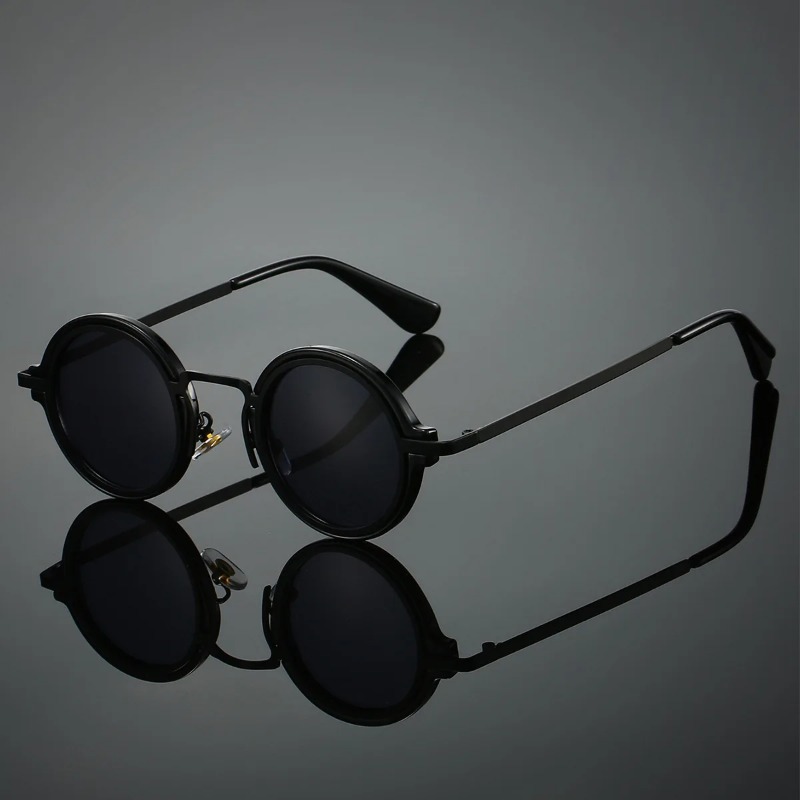 Men'S Accessories Glasses - New Retro Metal Round Frame Sunglasses