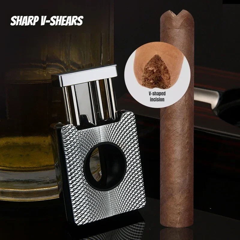 Premium Stainless Steel Cigar  - đánh giá và giá Cigar Cutter Set