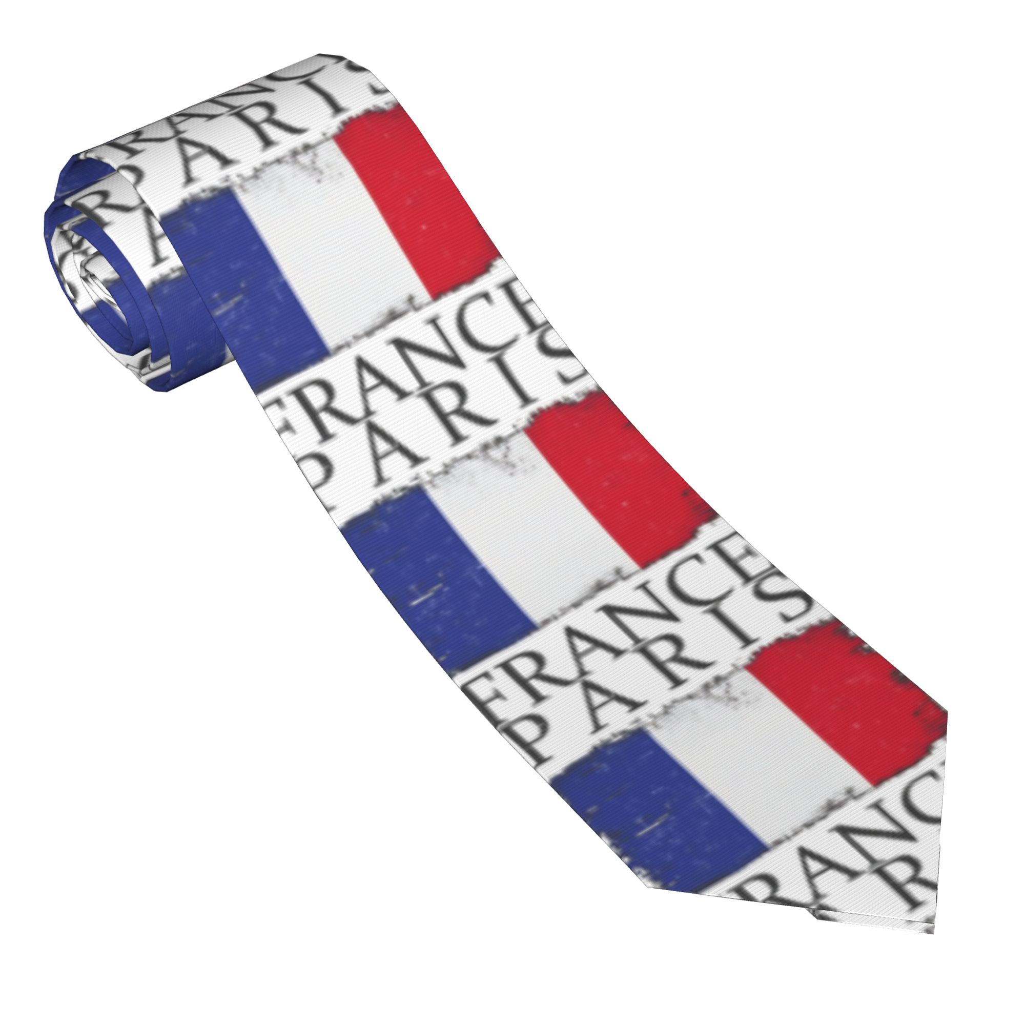Men's Tie France Flag Capital  - đánh giá và giá Men'S Accessories Paris