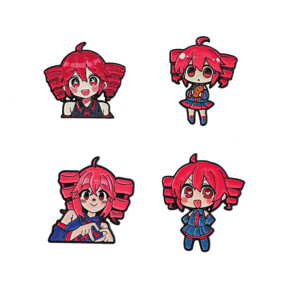 4pcs Anime Cute Cartoon Brooch - đánh giá và giá Lapel Pin Enamel
