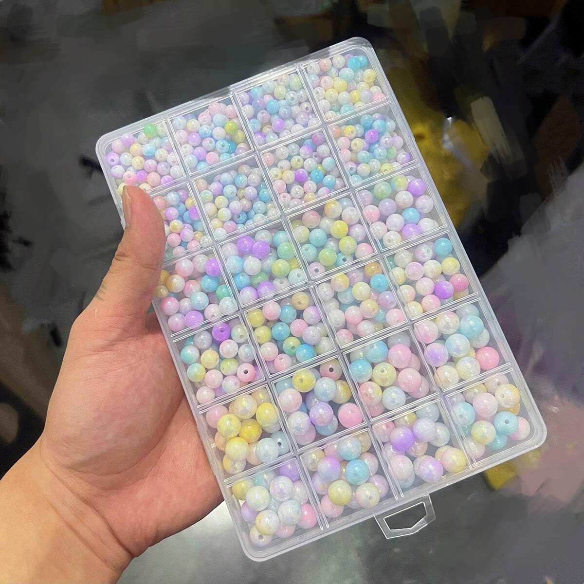 800pcs/24 grid set box 6mm/8mm - đánh giá và giá Bead Bracelet Men