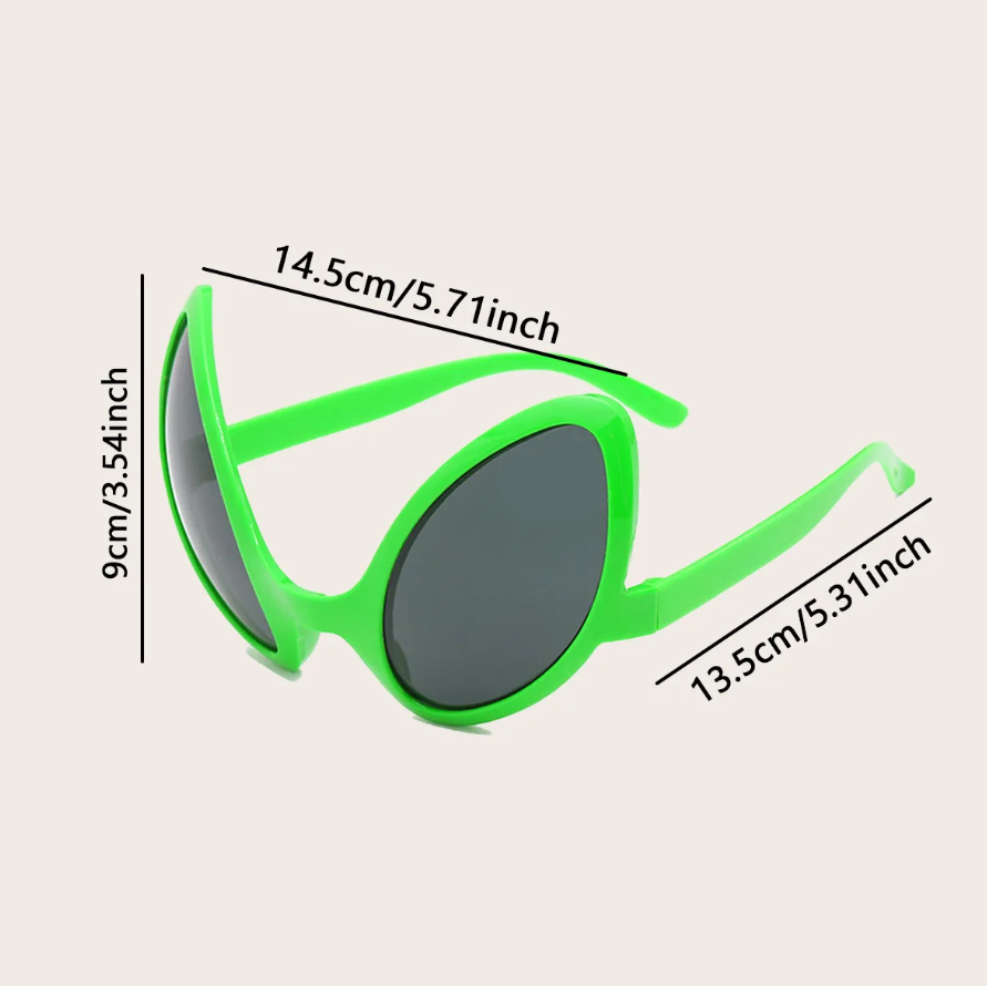 Green Alien Martian Quirky Sun - đánh giá và giá Men'S Accessories Glasses