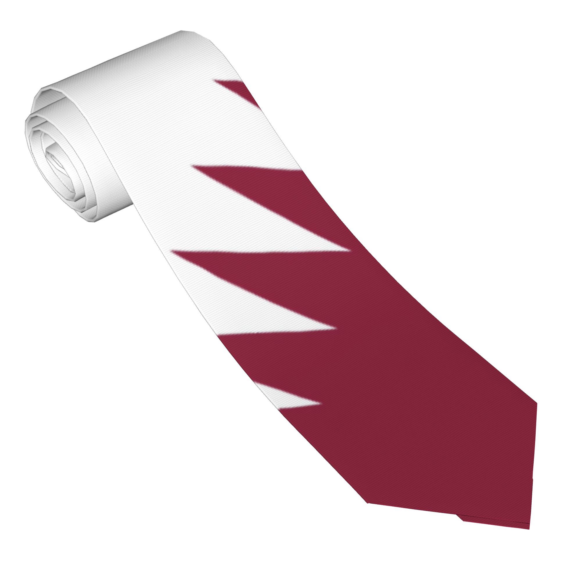 Mens Tie Qatar Flag Emblem Nec - đánh giá và giá Men Accessories Qatar