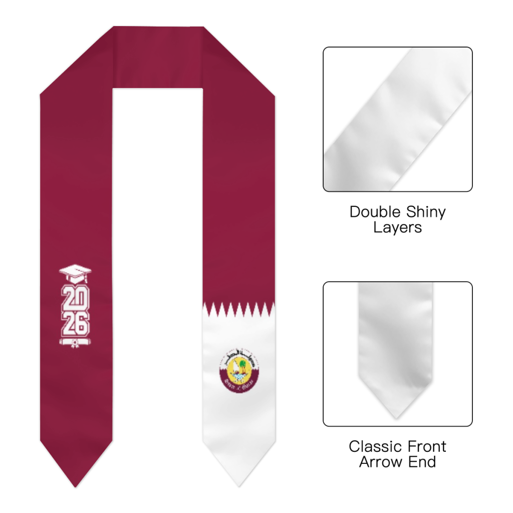 Class of 2026 Qatar Flag Scarf - đánh giá và giá Men Accessories Qatar