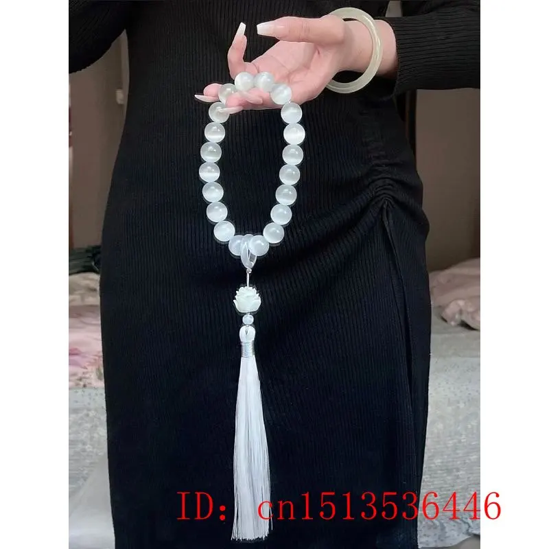 Mèo-Đá Mắt Hạt 12Mm Sen Tua Ru - đánh giá và giá Bead Bracelet Men