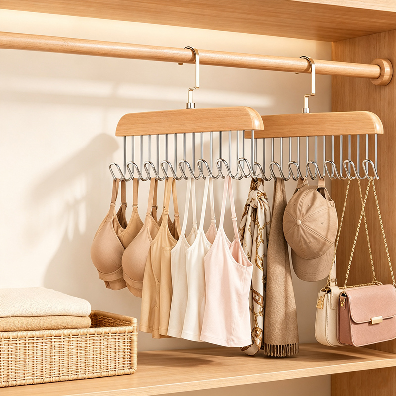 Wooden Tie Hangers Belt Rack W - đánh giá và giá Men'S Accessories Wardrobe