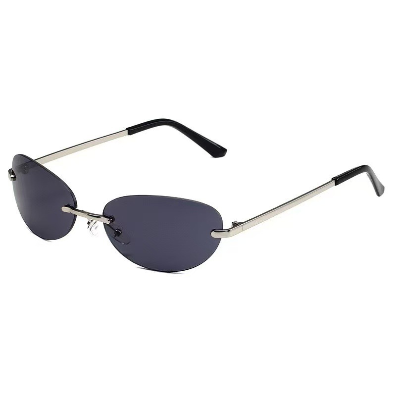 Rimless Oval Sunglasses Women  - đánh giá và giá Men'S Accessories Glasses