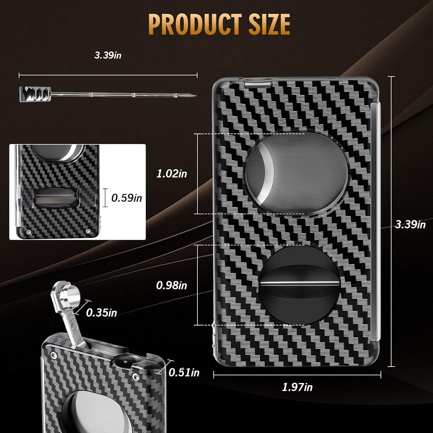 5 in 1 Cigar Cutter Set, Built - đánh giá và giá Cigar Cutter Set