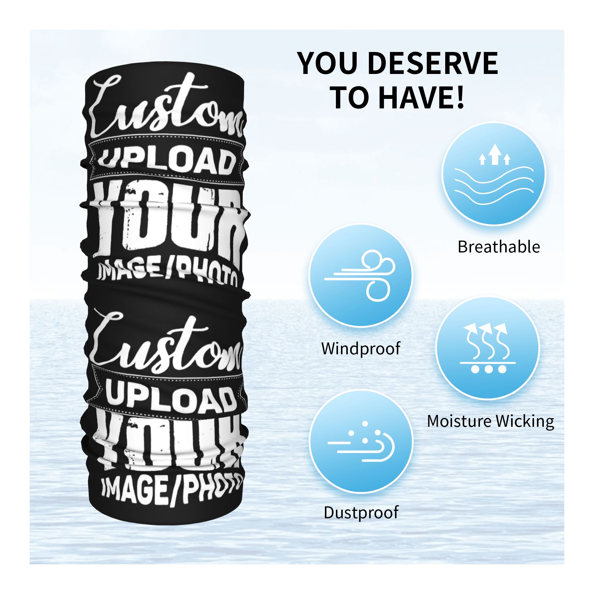 Custom Your Design Here Bandan - đánh giá và giá Men Accessories Logo