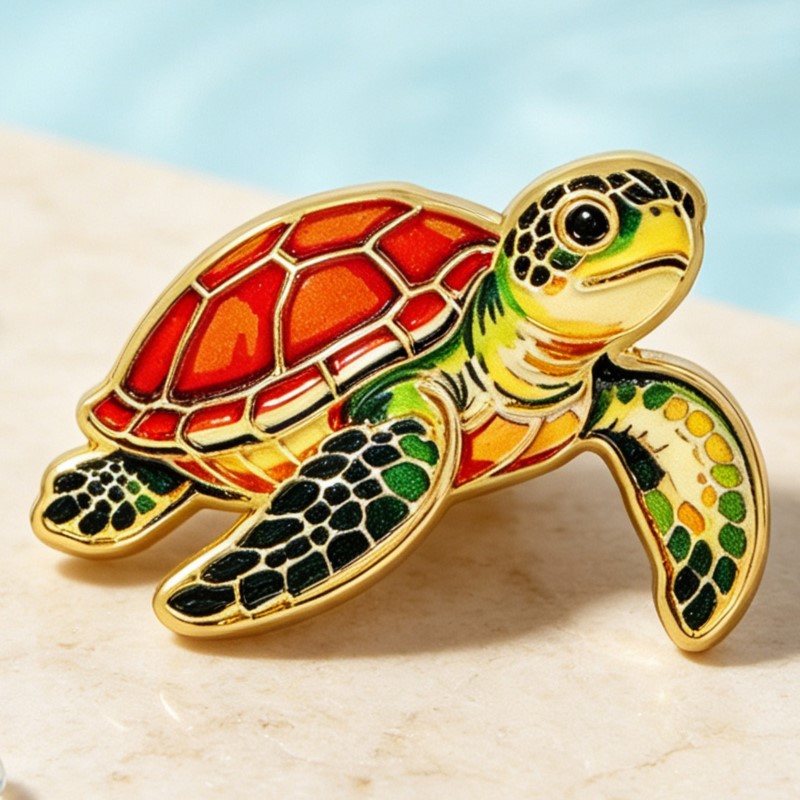 Vibrant Ocean Animal Enamel Pi - đánh giá và giá Lapel Pin Enamel