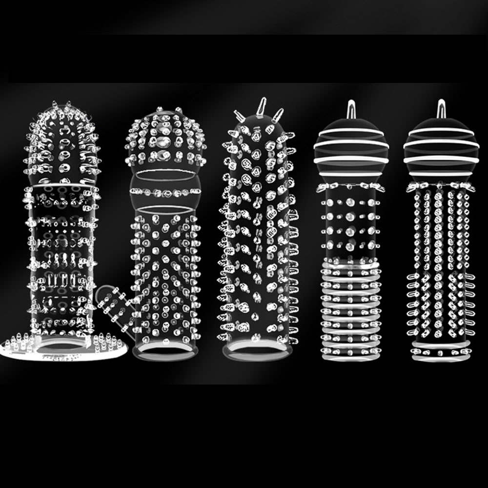 5types Textured Penis Sleeves  - đánh giá và giá Men'S Vegan Accessories
