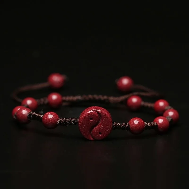 Tùy Chỉnh Màu Đỏ Tự Nhiên Chu  - đánh giá và giá Bead Bracelet Men