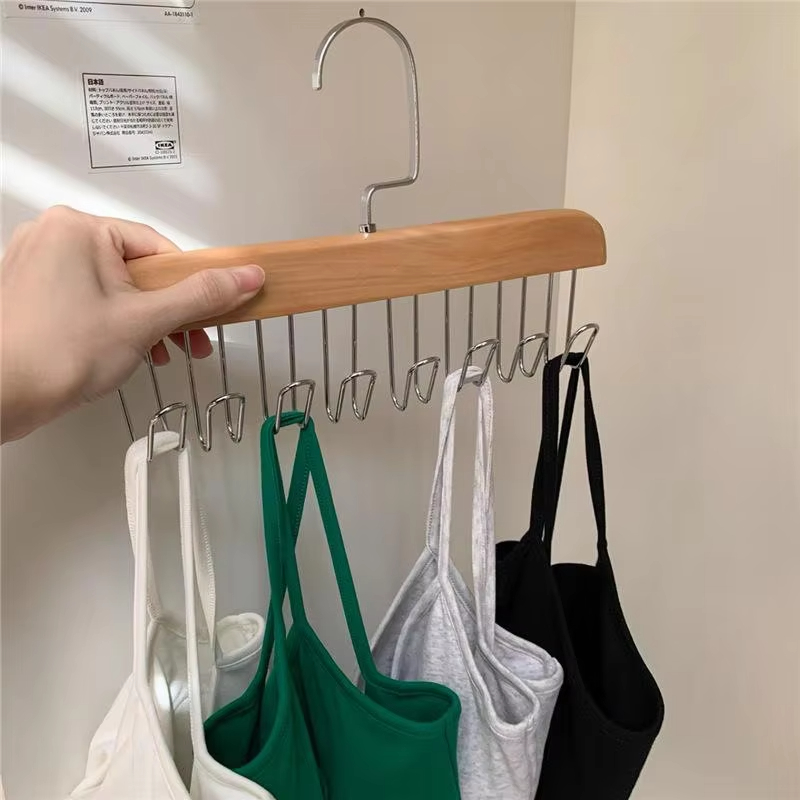 Solid Wood 8 Hook Belt Hanger  - đánh giá và giá Men'S Accessories Wardrobe