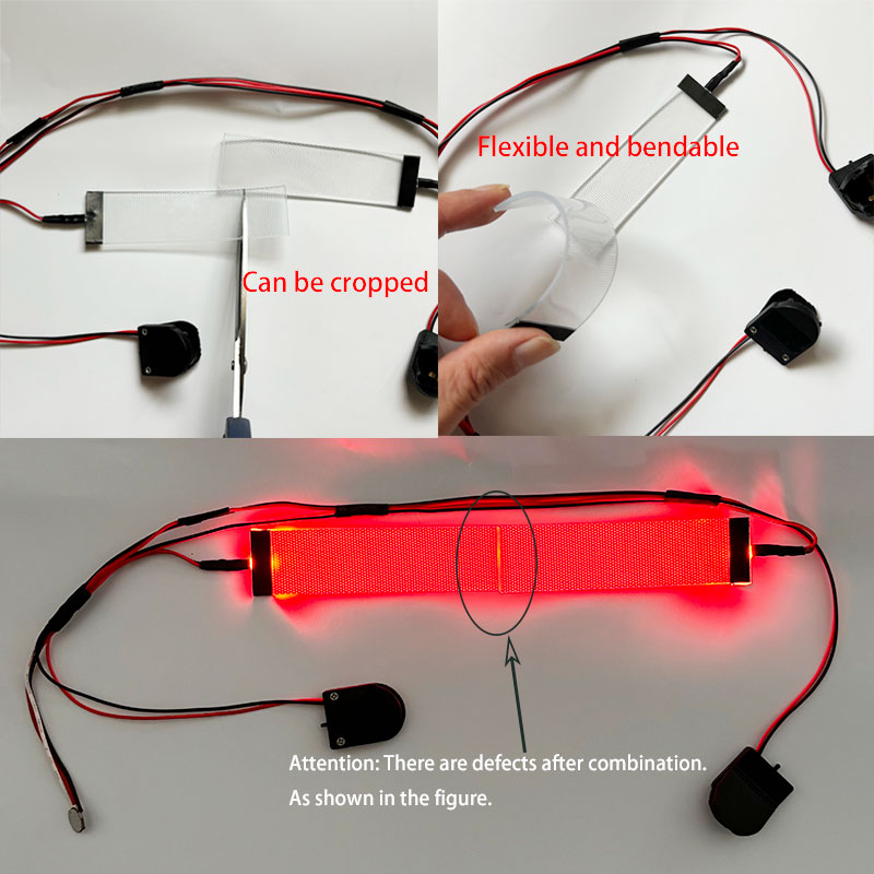 Red Flexible Bendable DIY LED  - đánh giá và giá Men Accessories Combo