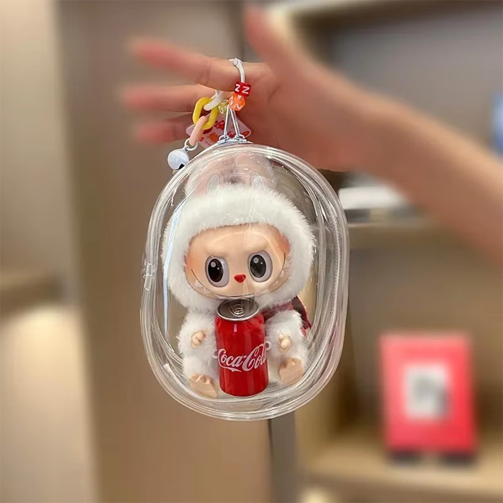 Plush Labubu Doll Transparent  - đánh giá và giá Men'S Accessories Rack