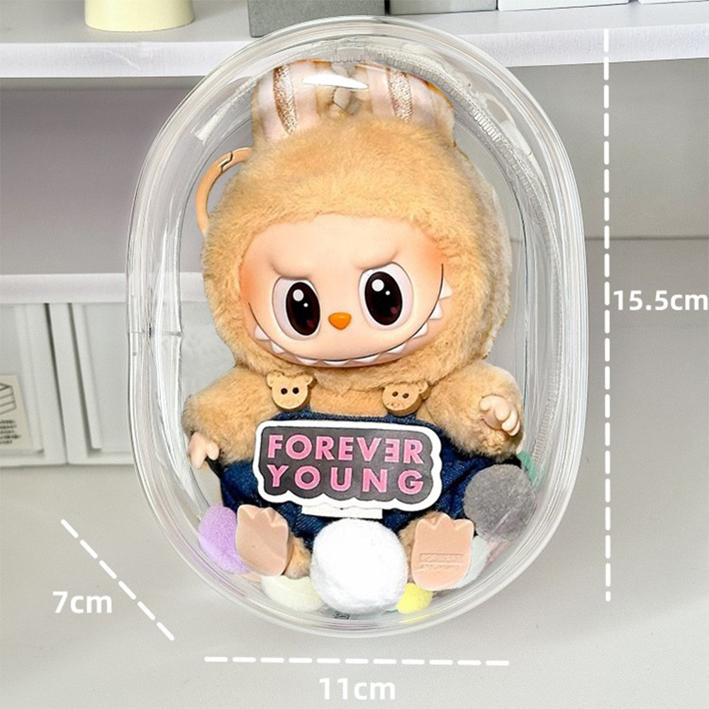Plush Labubu Doll Transparent  - đánh giá và giá Men'S Accessories Rack