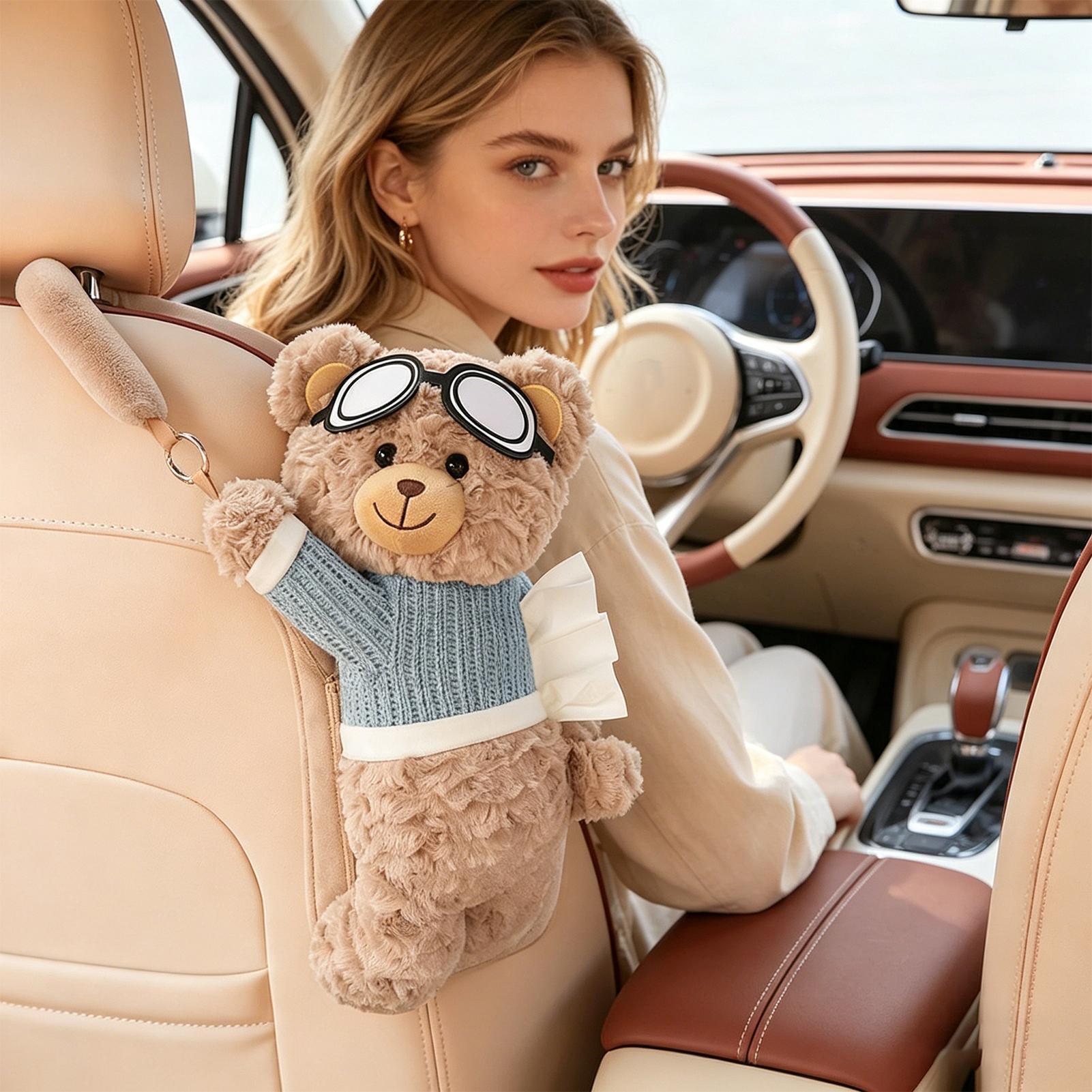 Car Tissue Box Bear Cartoon Ha - đánh giá và giá Men'S Accessories Rack