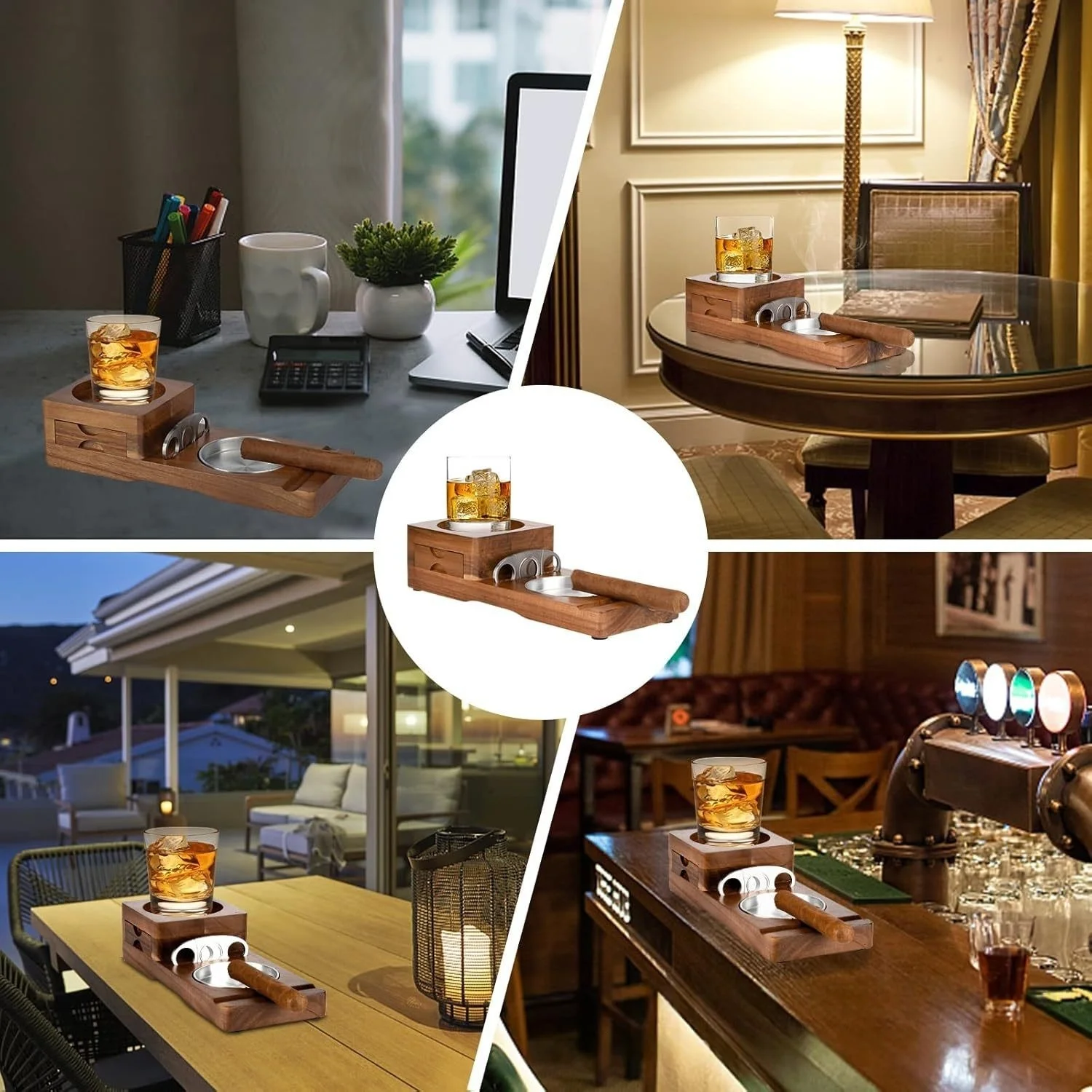 Luxury Cigar Accessories Box w - đánh giá và giá Cigar Cutter Set