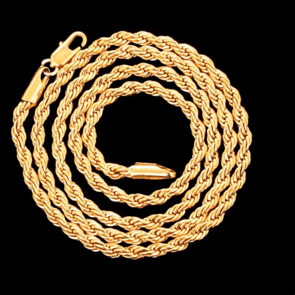 45-60cm Beautiful 18K Gold 4mm - đánh giá và giá Men'S Accessories Office
