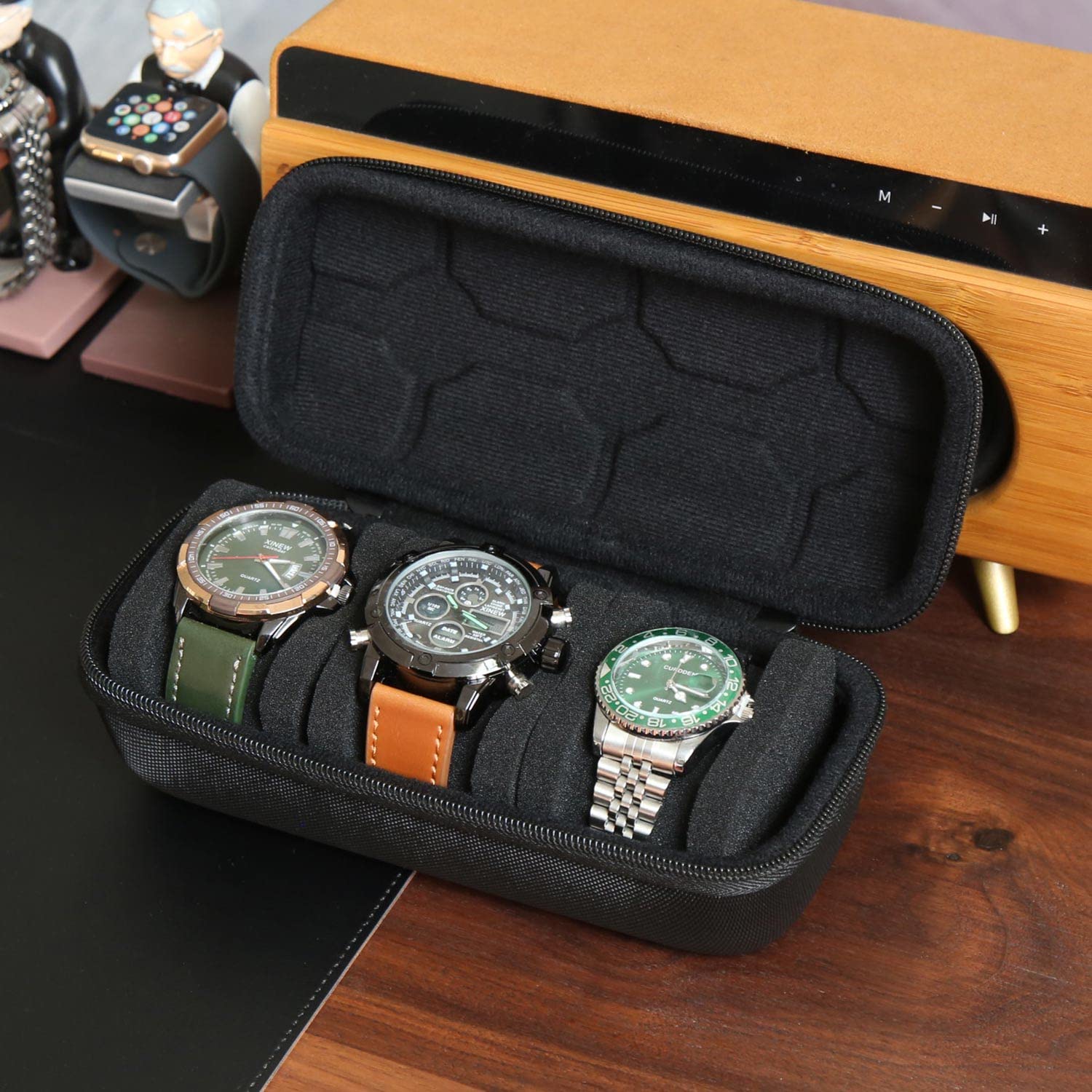 Watch Box Organizer For Men or - đánh giá và giá Men'S Accessories Rack
