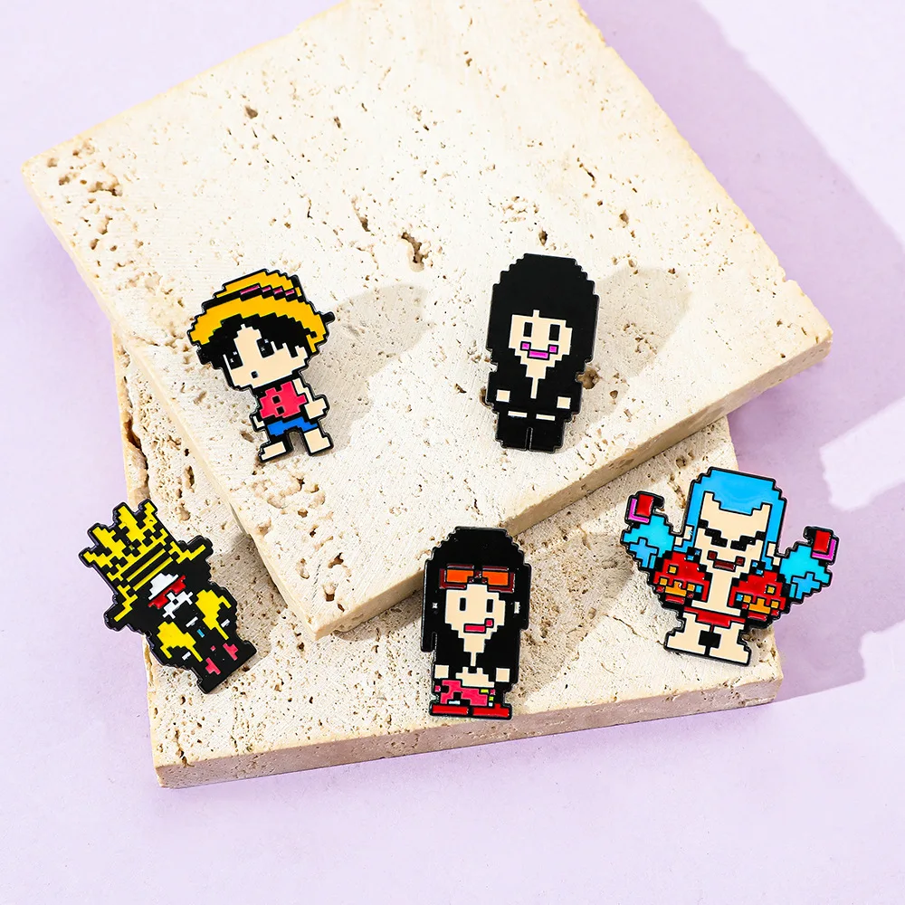 5 Pcs Creativity Pixel Style B - đánh giá và giá Lapel Pin Enamel