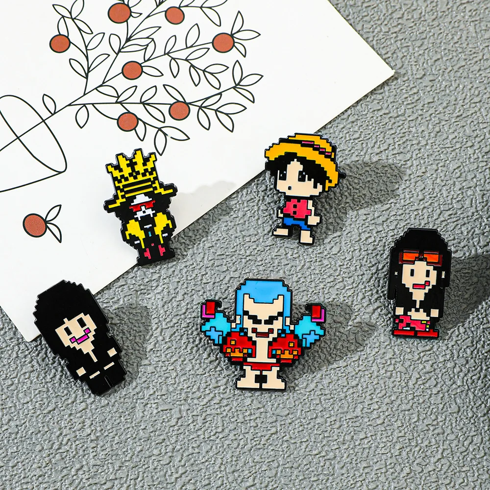 5 Pcs Creativity Pixel Style B - đánh giá và giá Lapel Pin Enamel