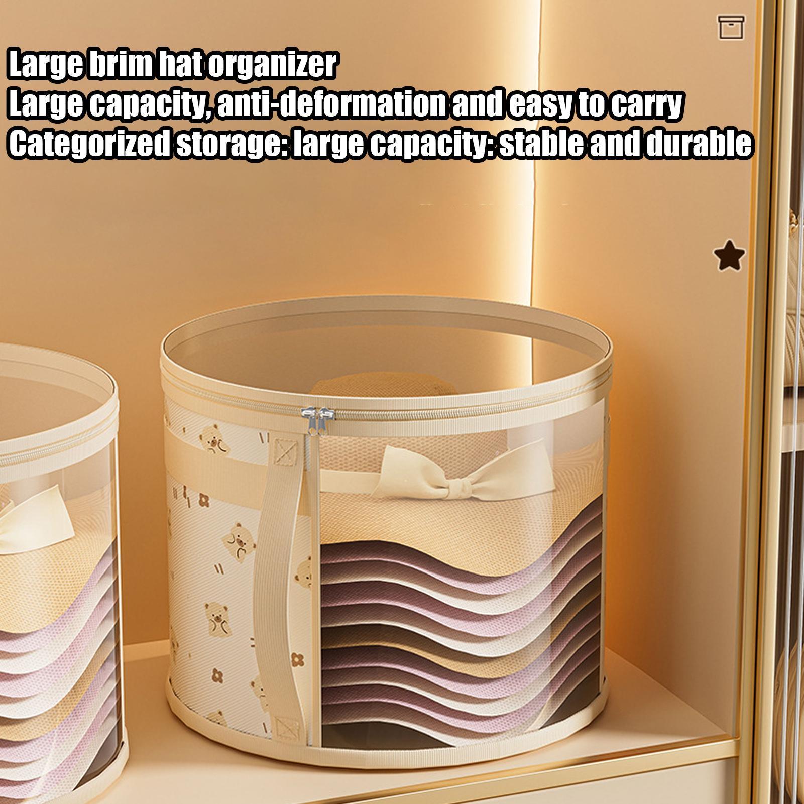 1pc Hat Storage Box Beach Hat  - đánh giá và giá Men'S Accessories Wardrobe