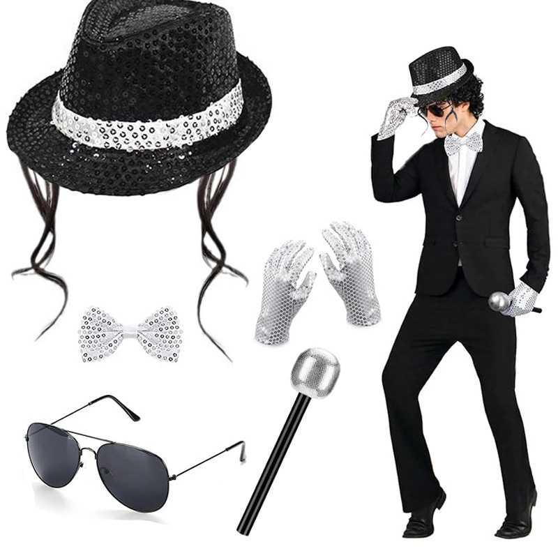 Michael Jackson Cosplay Access - đánh giá và giá Men Accessories Combo