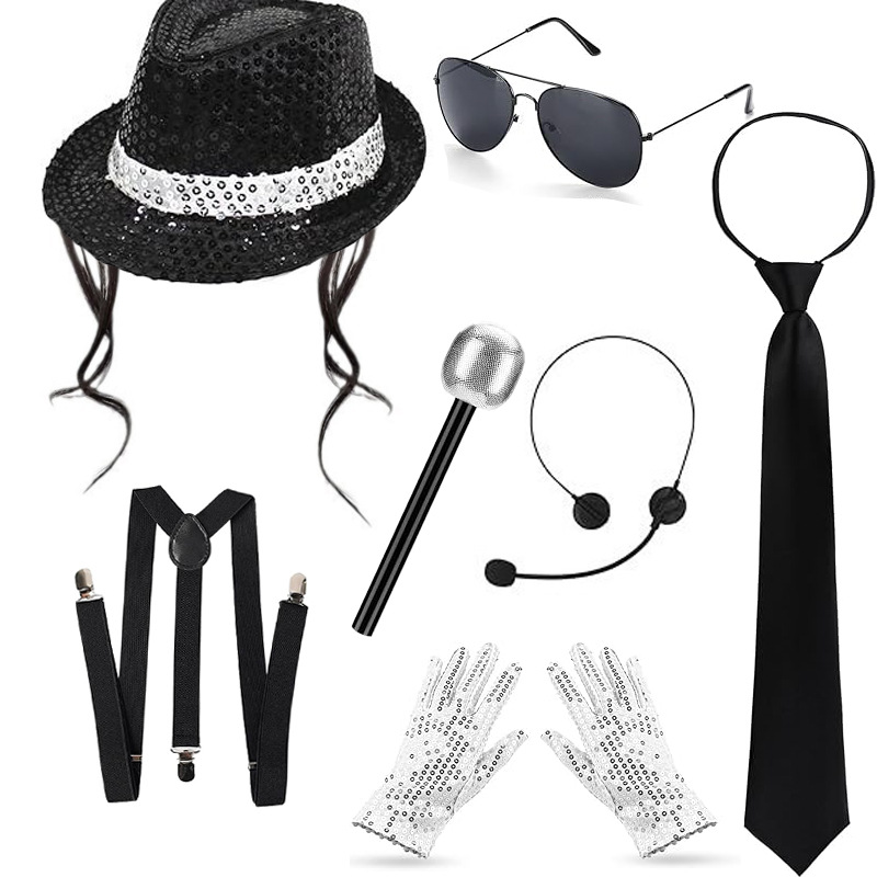 Michael Jackson Cosplay Access - đánh giá và giá Men Accessories Combo