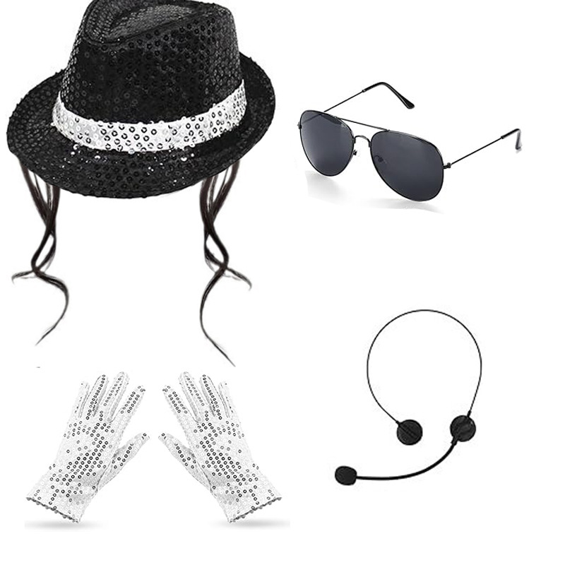 Michael Jackson Cosplay Access - đánh giá và giá Men Accessories Combo