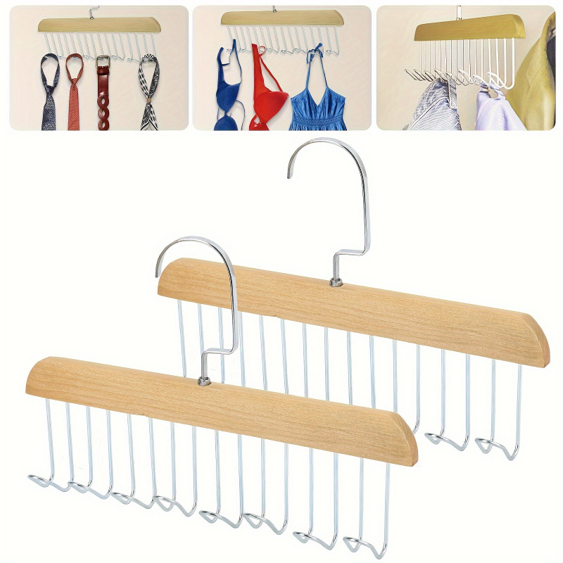 8 hook Wooden Belt Rack Storag - đánh giá và giá Men'S Accessories Wardrobe