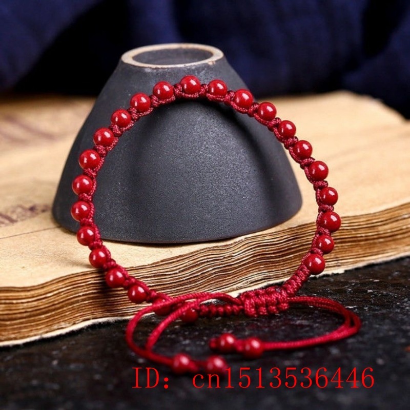 Customized Natural Red Cinnaba - đánh giá và giá Bead Bracelet Men