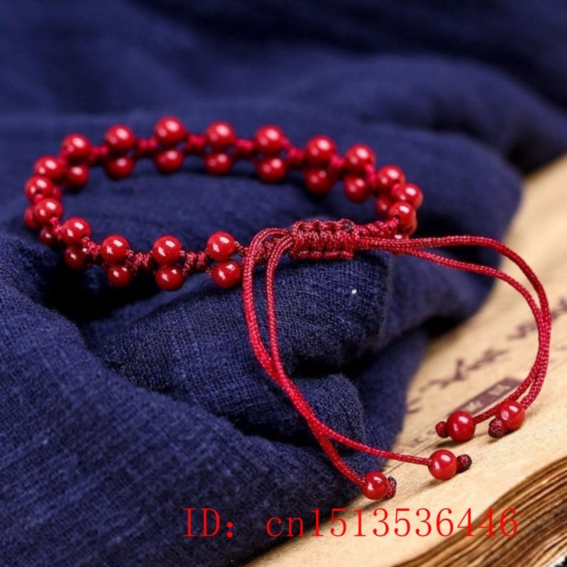 Customized Natural Red Cinnaba - đánh giá và giá Bead Bracelet Men