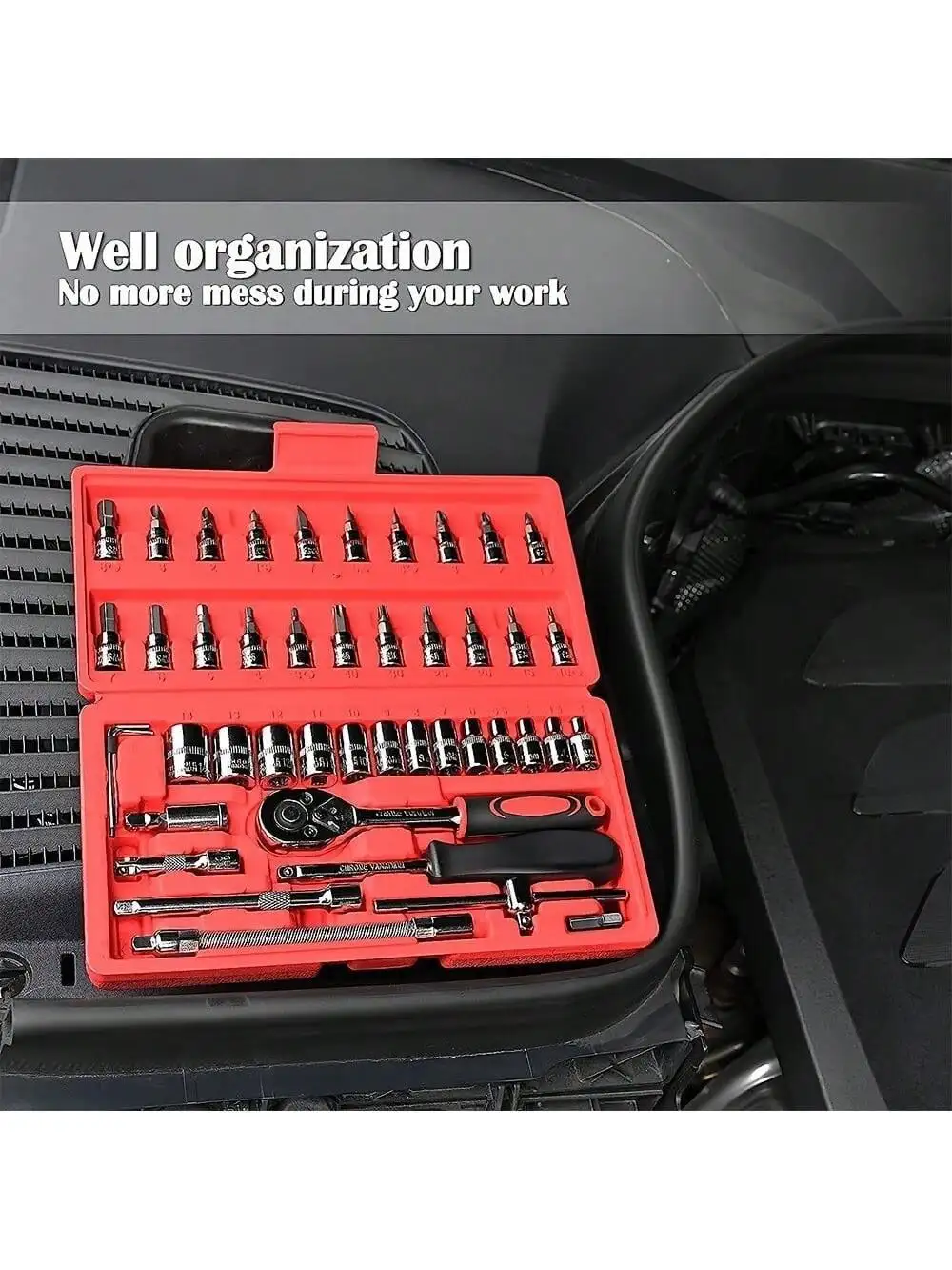 46 Piece 1/4 Inch Drive Socket - đánh giá và giá Men'S Accessories Rack
