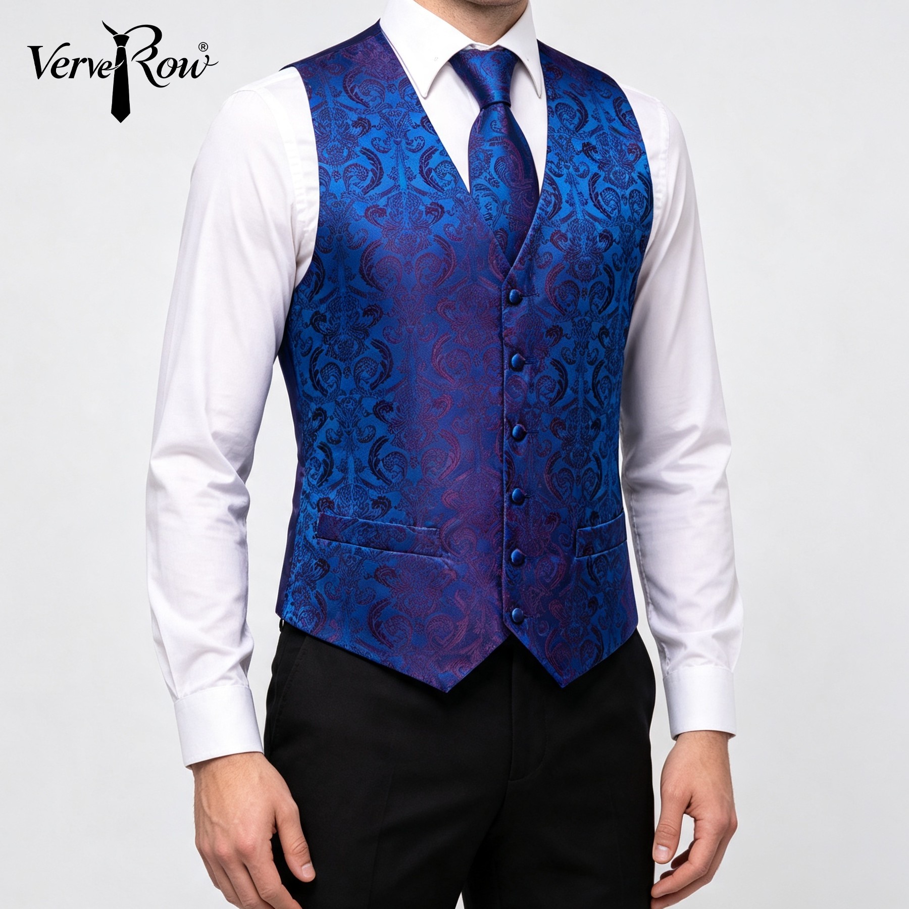 Vest Tie Pocket Square 3Pcs Bl - đánh giá và giá Men'S Accessories Office
