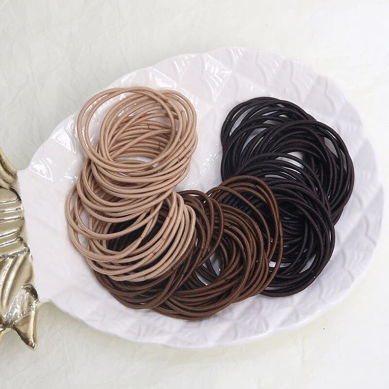 100PCS/Set Hair Ties Elastic R - đánh giá và giá Men Accessories Kit